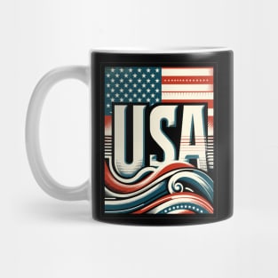 Usa flag vintage Mug